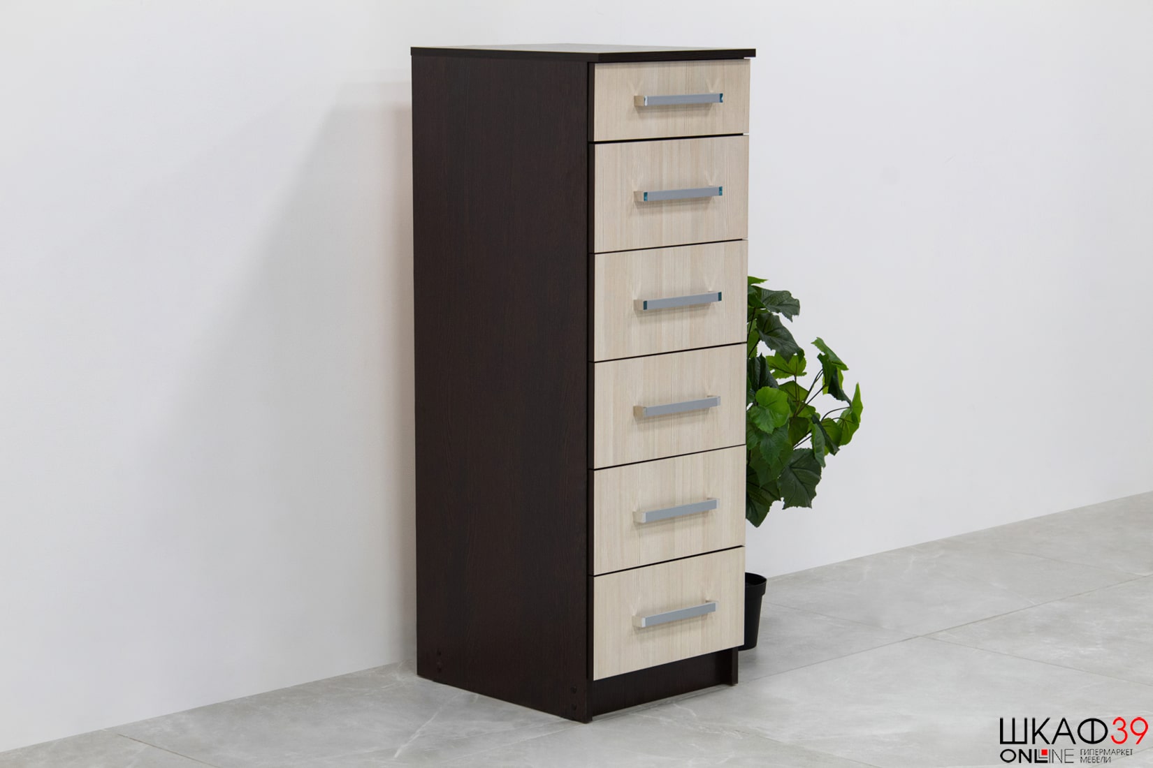 Комод высокий Фиеста, венге/лоредо