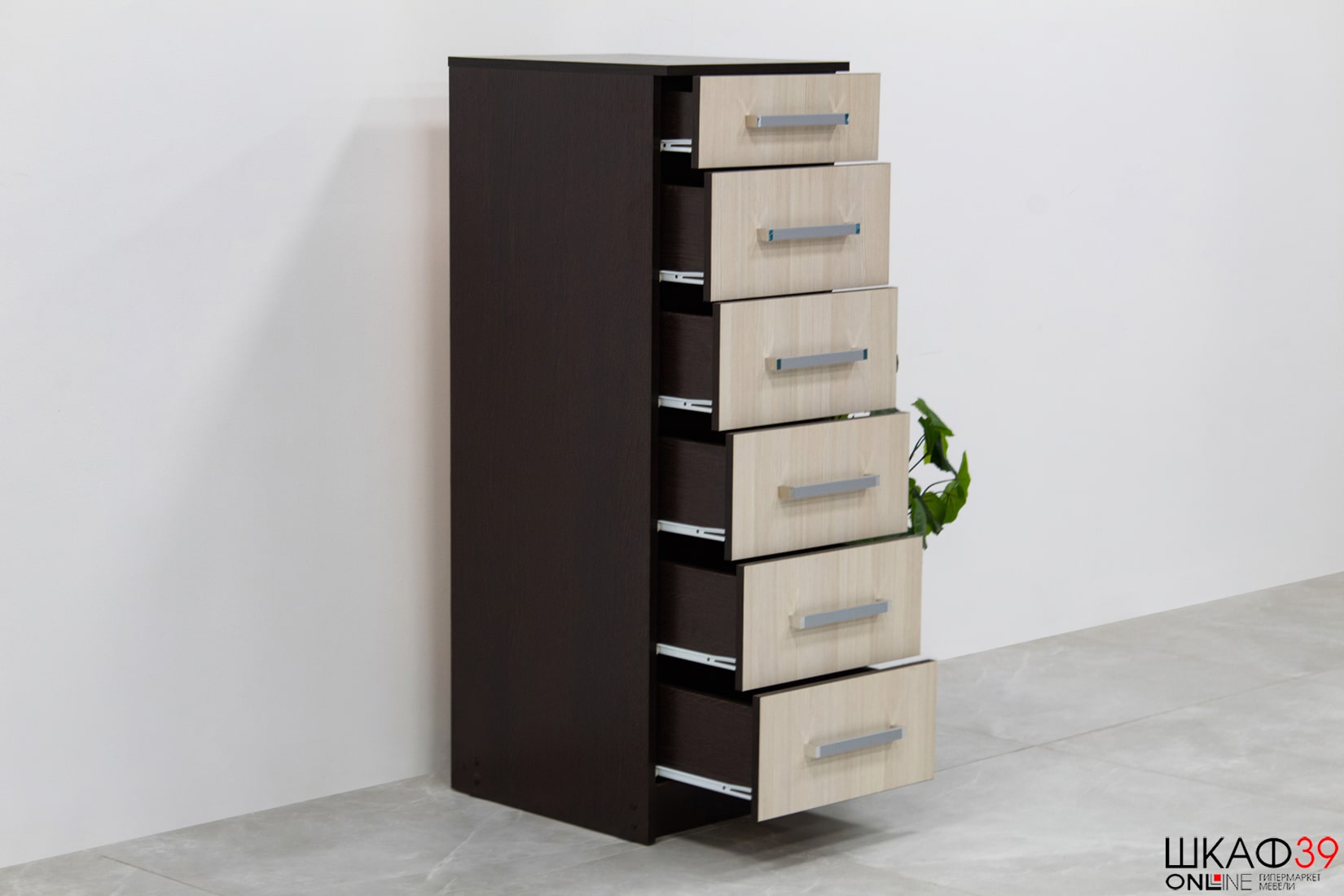 Комод высокий Фиеста, венге/лоредо