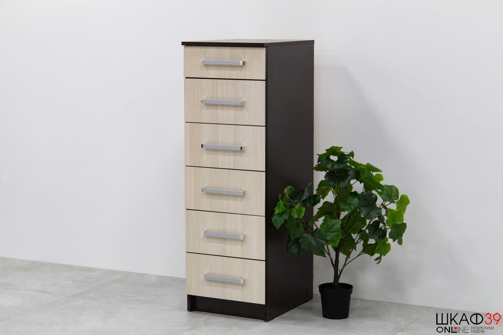 Комод высокий Фиеста, венге/лоредо