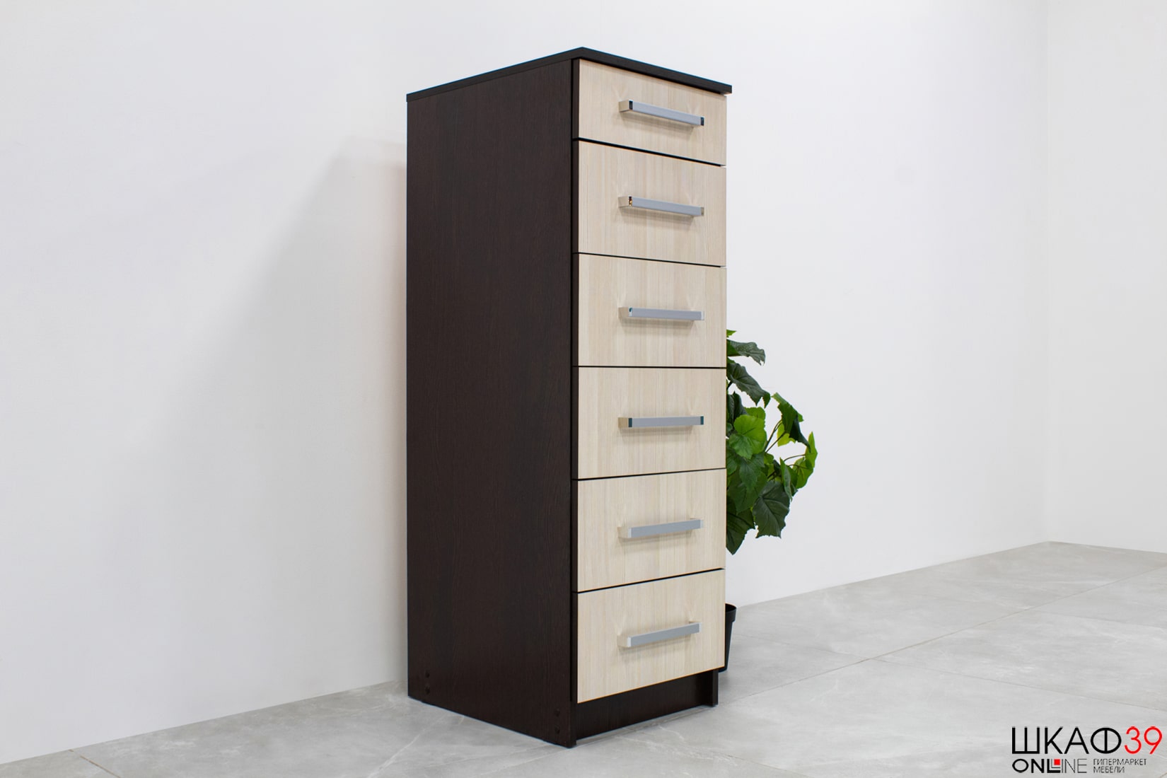 Комод высокий Фиеста, венге/лоредо
