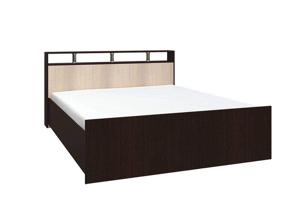 Саломея БК-1,6м Кровать 160 (1670*862*2208)  (венге/лоредо)