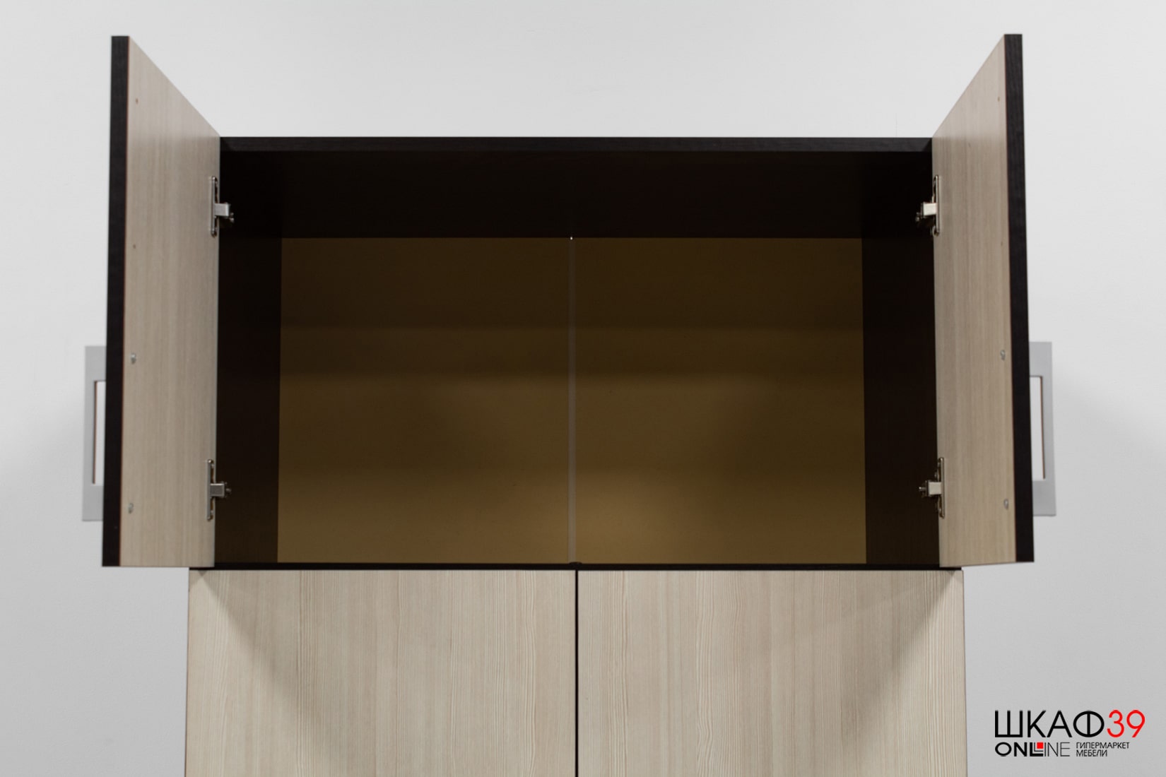 Шкаф 2-х створчатый с перегородкой BTS, венге