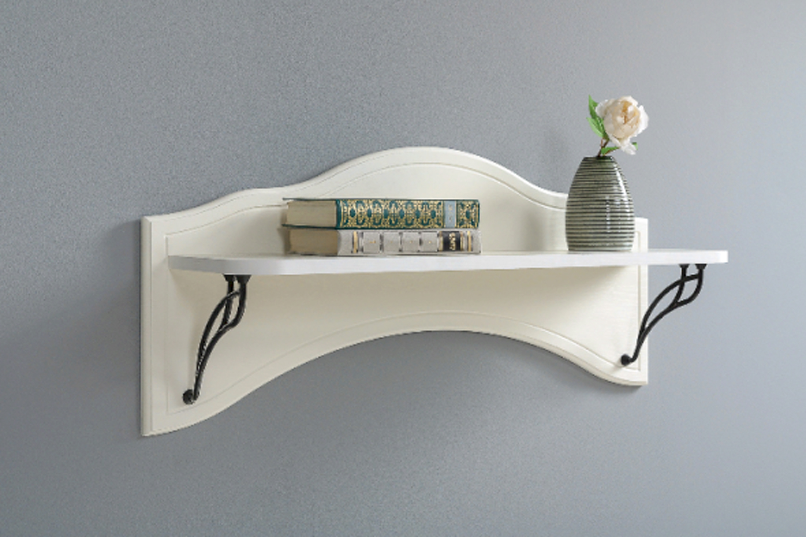 Роуз Полка 15.68 Белый с тиснением поры дерева/ясень ваниль