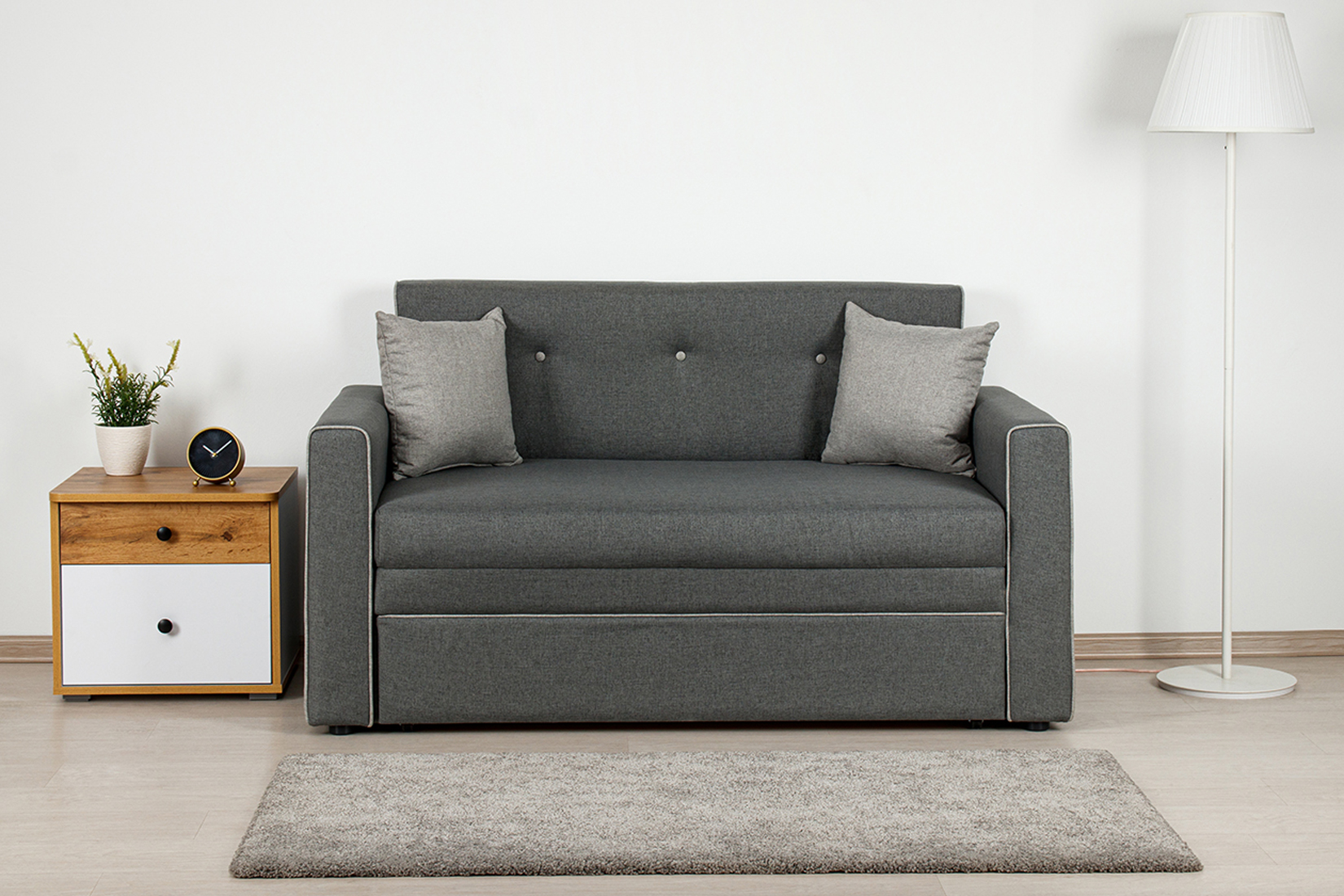 Найс Р (120) Диван - кровать Арт. ТД 298 Тесла грей, Тесла грей, Тесла смоуг