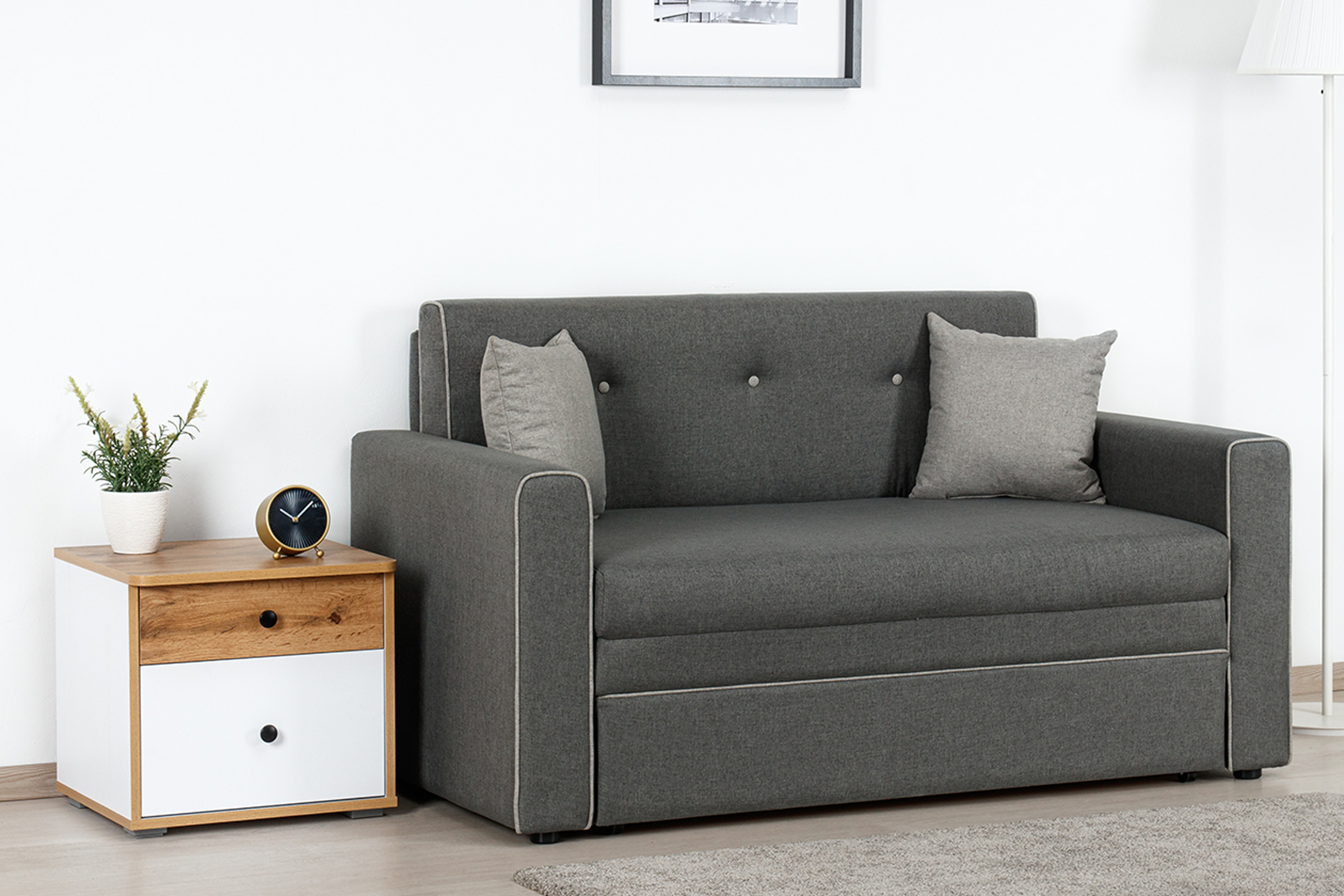 Найс Р (120) Диван - кровать Арт. ТД 298 Тесла грей, Тесла грей, Тесла смоуг