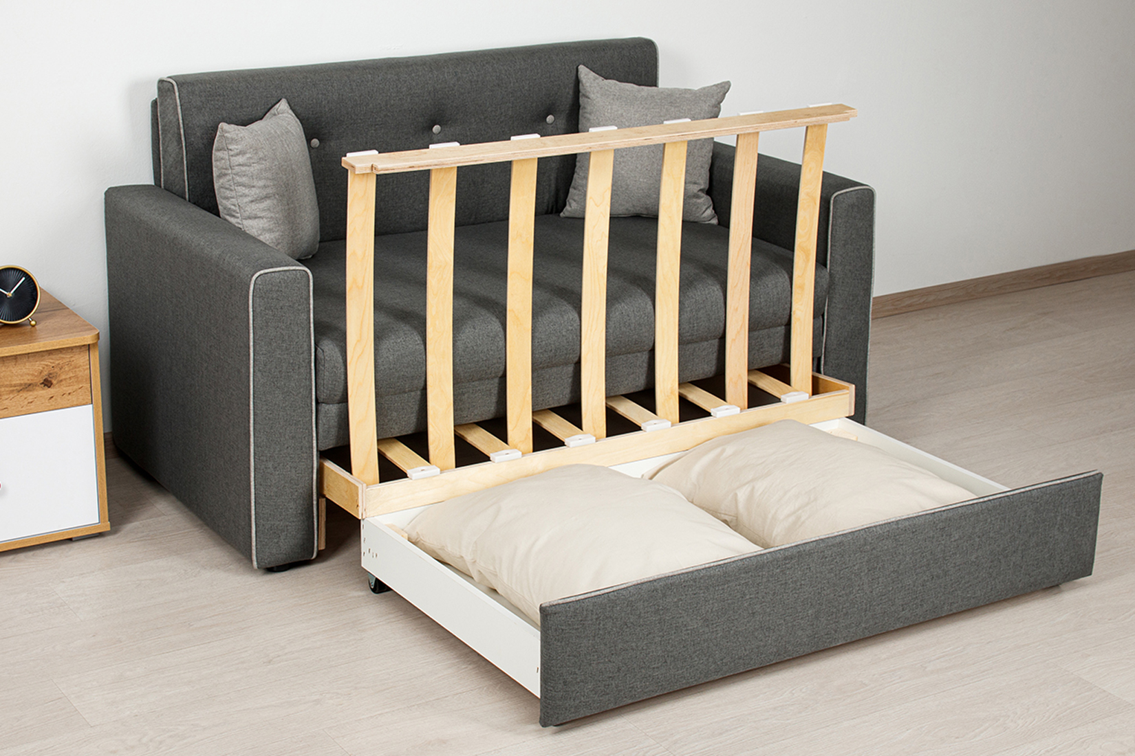 Найс Р (120) Диван - кровать Арт. ТД 298 Тесла грей, Тесла грей, Тесла смоуг