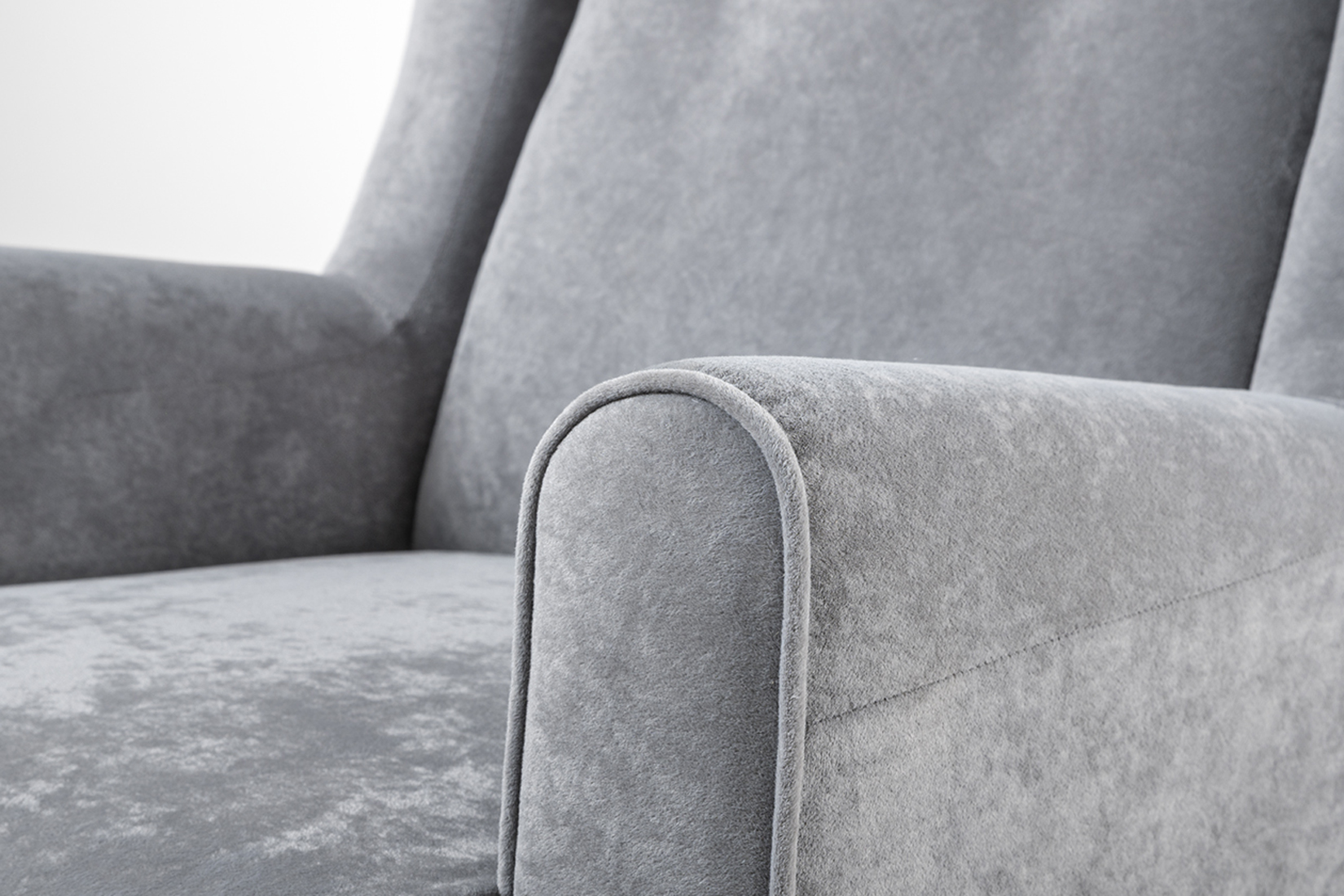 Плимут Кресло для отдыха Арт. ТК 377 Романс грей, Марвел шоколад к/з