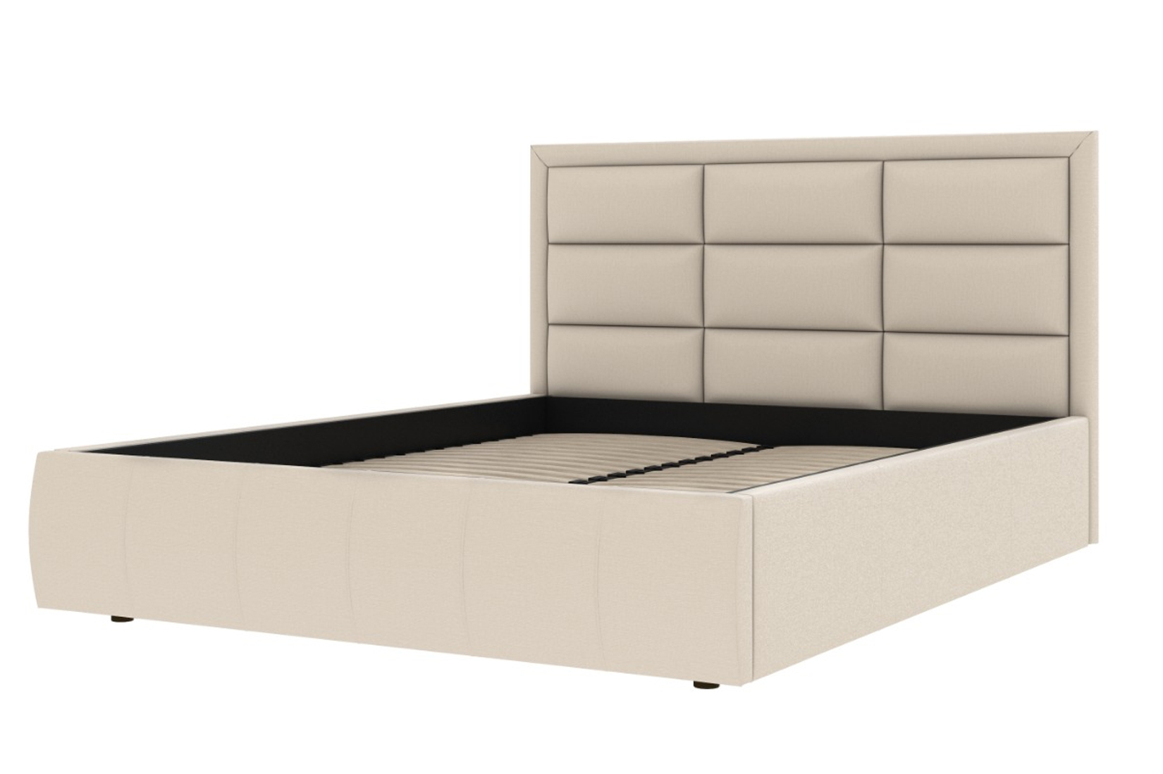 НЕО Кровать 160х200 с ПМ велюр светло-серый