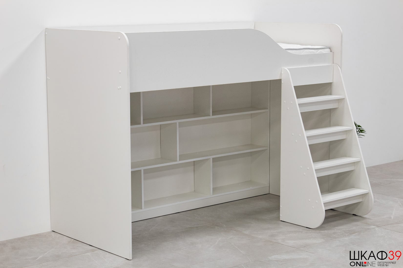 Кровать-чердак с лестницей Трио КР-07 80х186