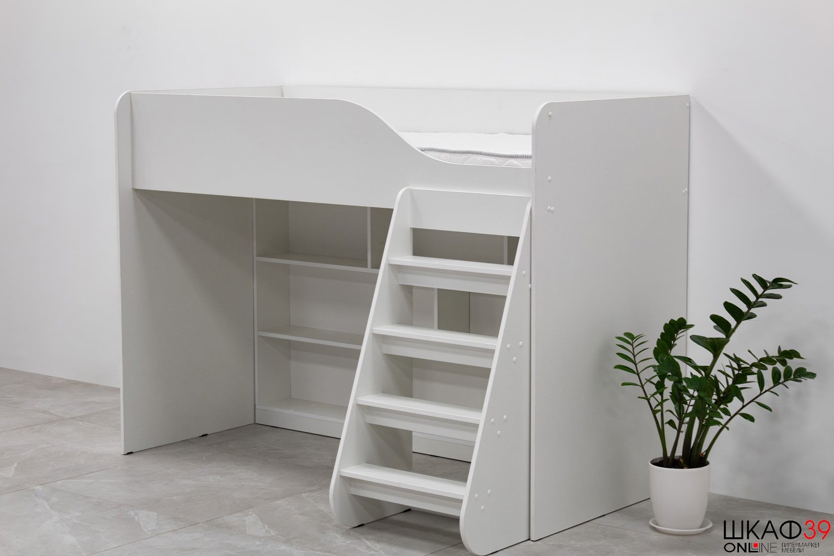 Кровать-чердак с лестницей Трио КР-07 80х186