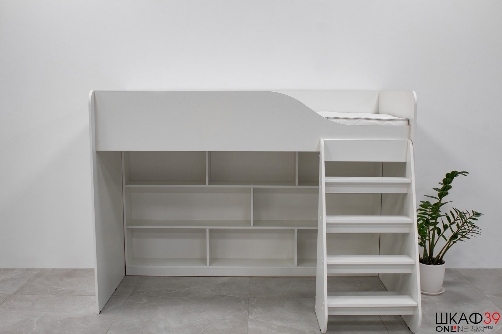 Кровать-чердак с лестницей Трио КР-07 80х186