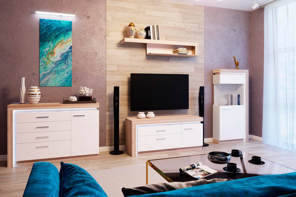 Комод большой Люмен 03, Дуб Сакраменто