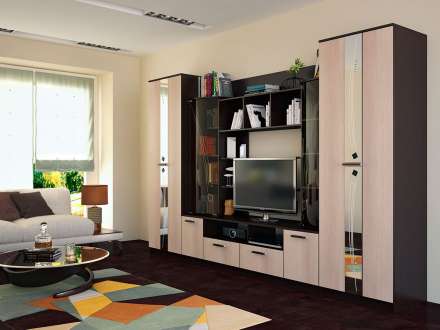 Стенка в гостиную Венеция, венге