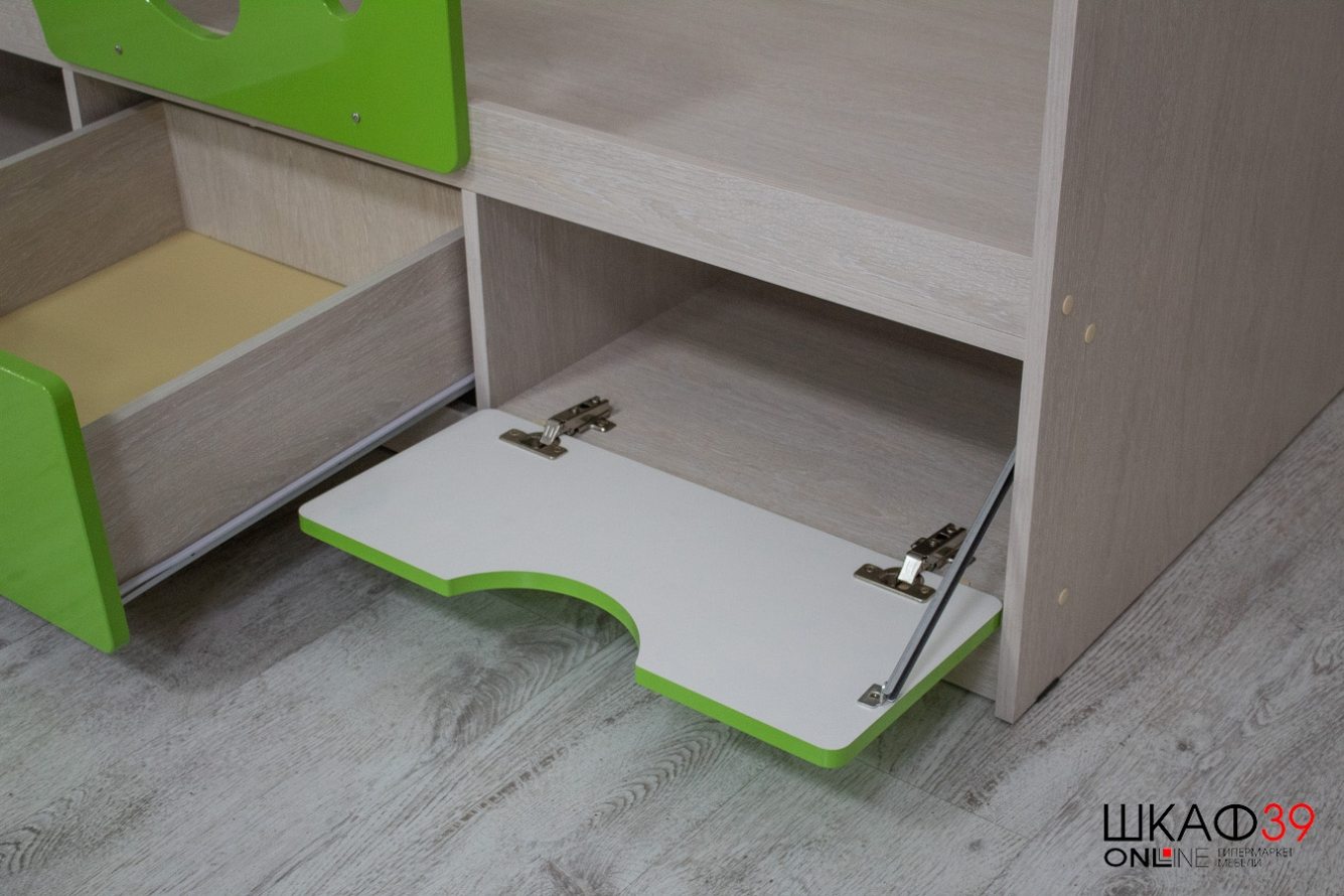 Кровать Минима Лего 80х160, лайм глянец