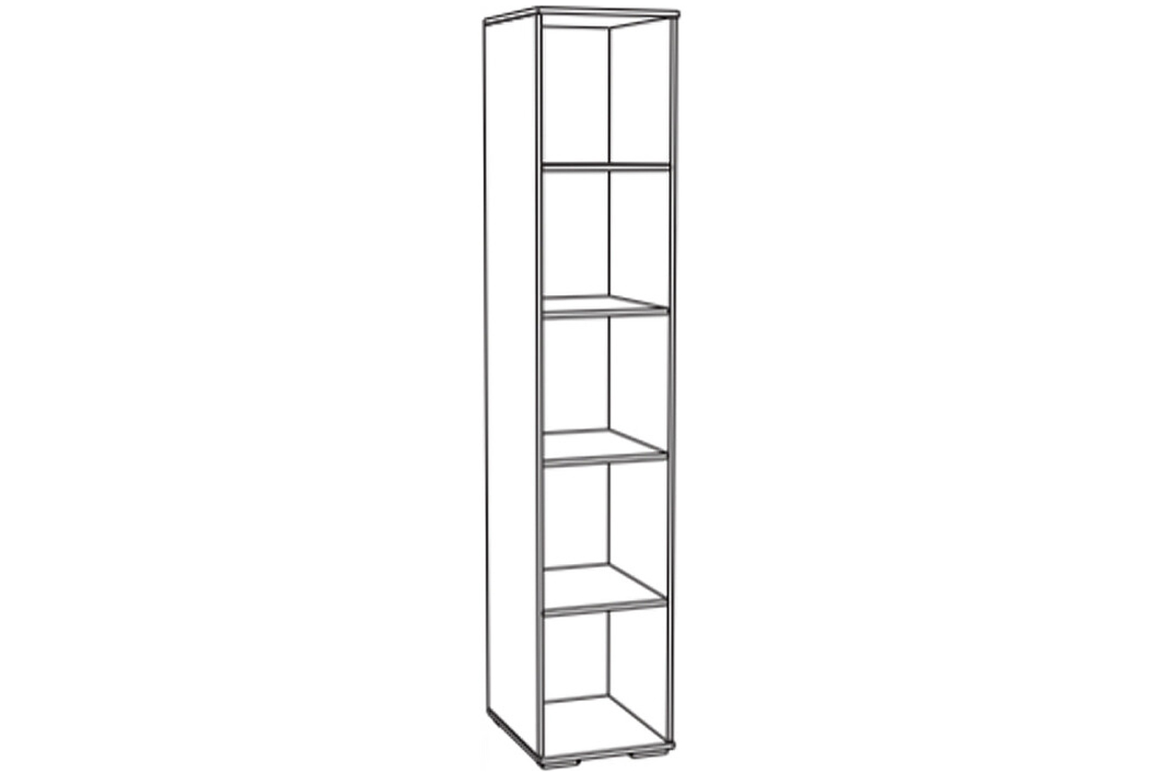 Пенал с полками ЛШ-21, Ливорно, Дуб сонома