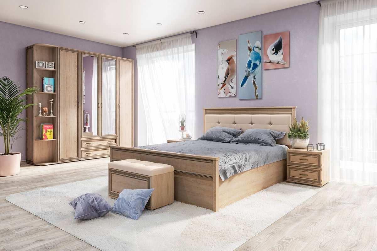 Пенал с полками ЛШ-21, Ливорно, Дуб сонома