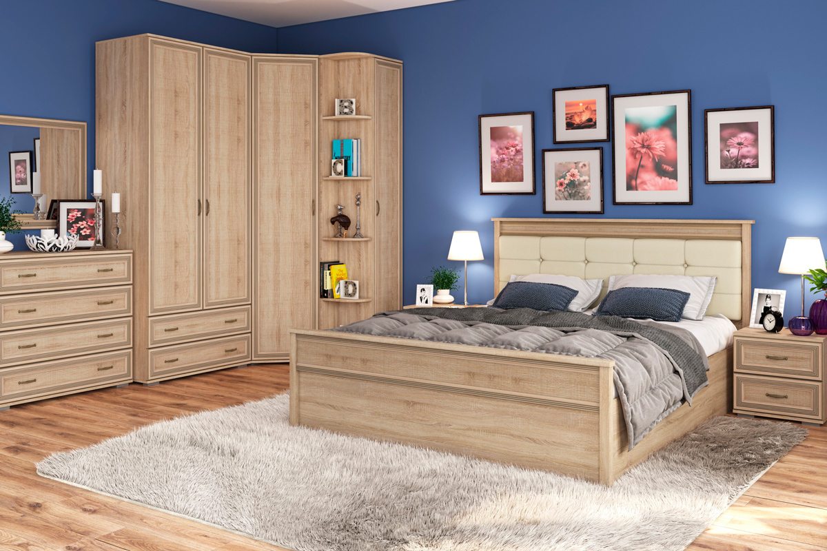 Шкаф двухстворчатый ЛШ-22, Ливорно, Дуб сонома