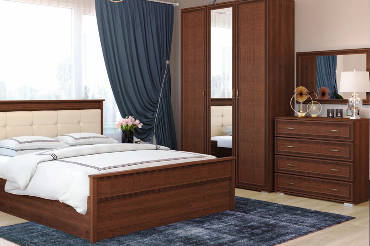 Шкаф трехстворчатый ЛШ-24, Ливорно, Орех донской