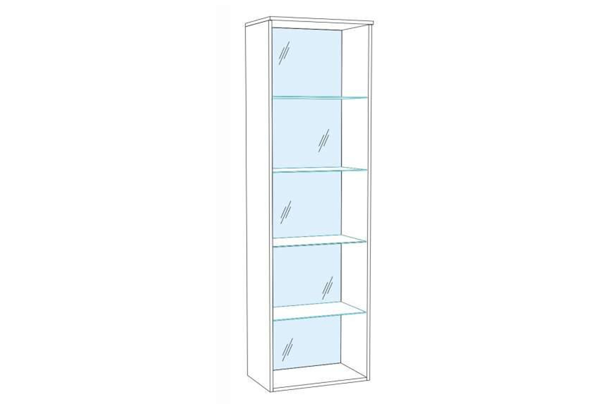 Пенал-витрина Ливорно ЛШ-8, орех