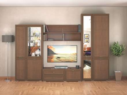 Гостиная Ливорно. Комплект 1, орех