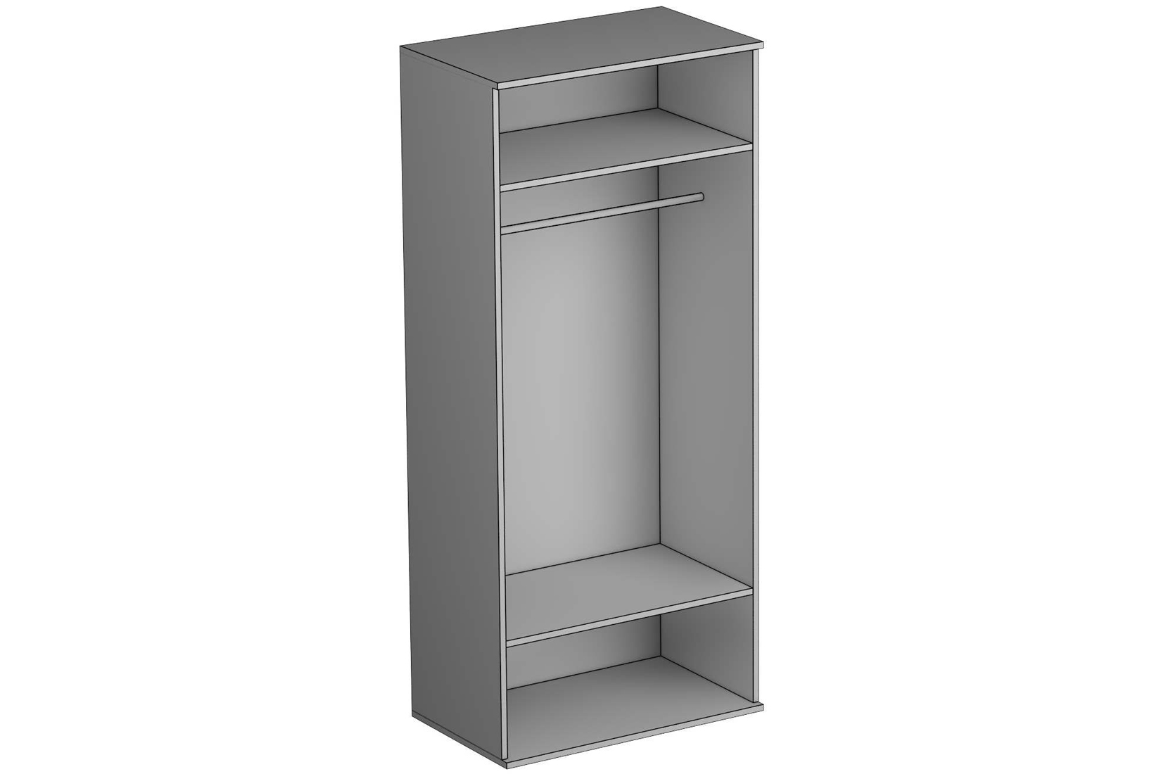 GLOSS NEW ШО-02 (к) шкаф для одежды