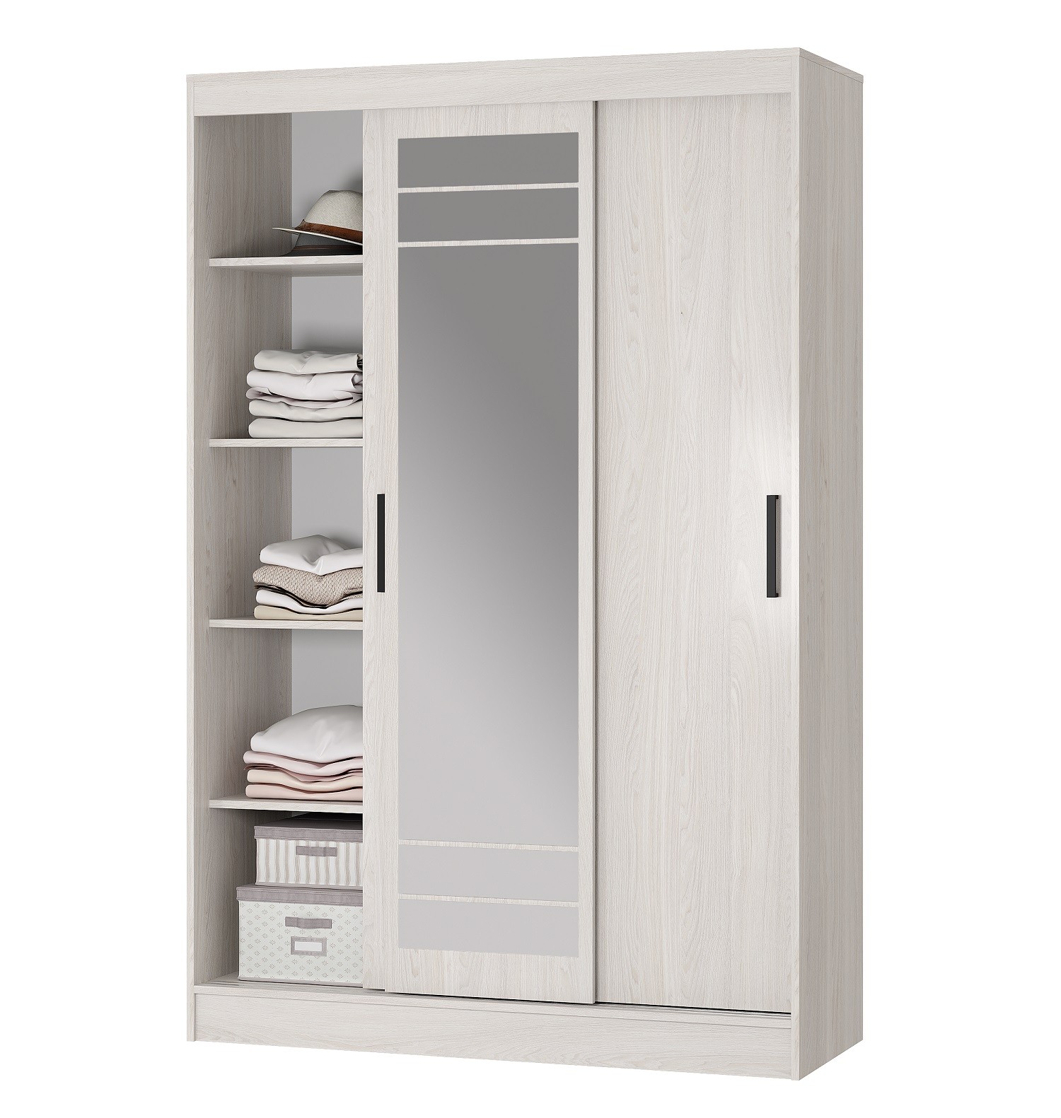 Шкаф-купе Тео ШКК-02, ясень белый