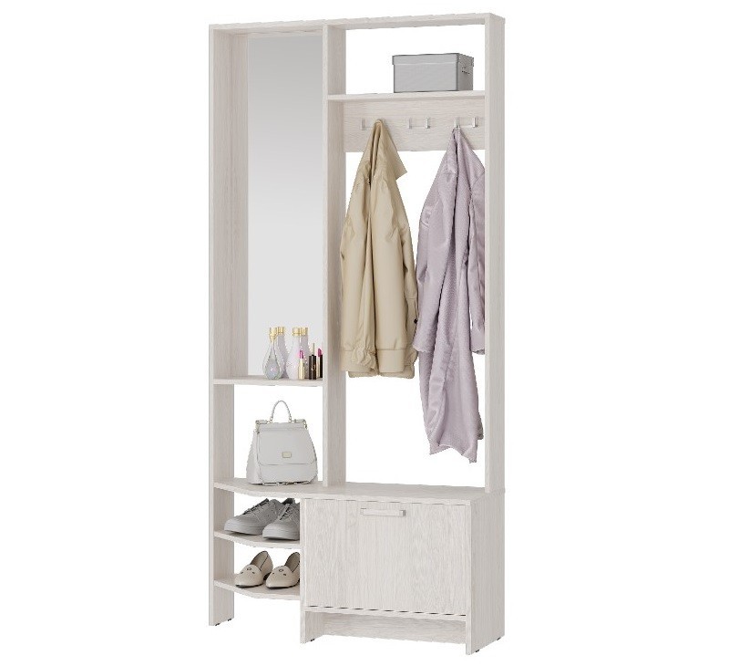 Прихожая Тео ПР-01, ясень белый