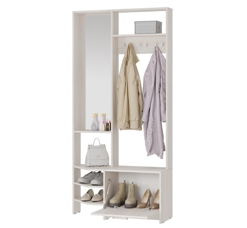 Прихожая Тео ПР-01, ясень белый