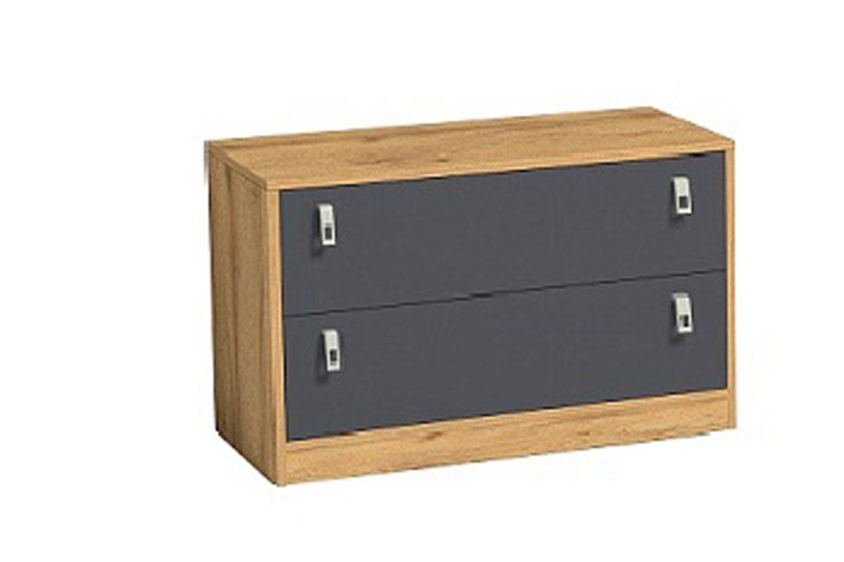 Тумба для обуви закрытая Комфорт 17, дуб золотистый