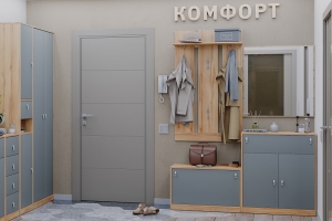 Комфорт Прихожая Комплект 2 Дуб золотой/Графит