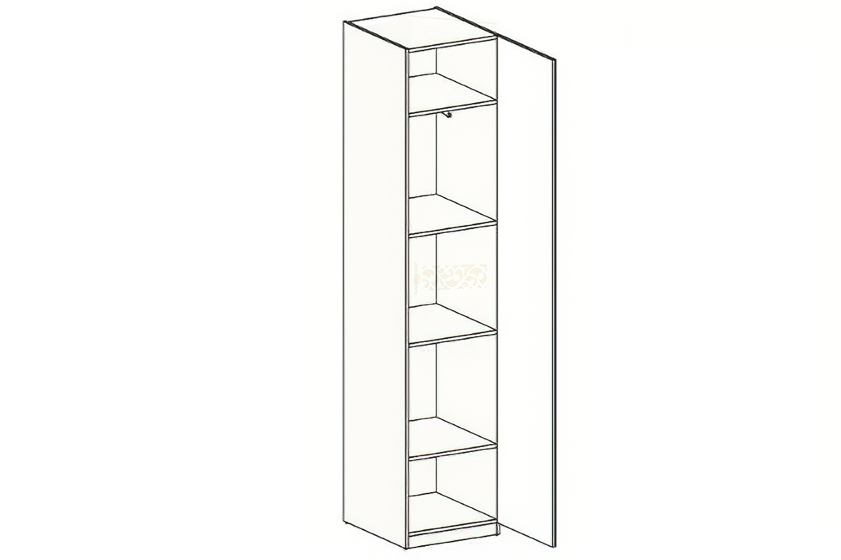 Ливадия Л6 Шкаф для одежды  (собирается на обе стороны)