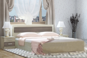 Жаклин Корпус без основания 140х200 см. Сонома/Ясень шимо темный