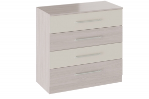 Комод «Мишель» Ясень шимо/Сатин матовый с рисунком