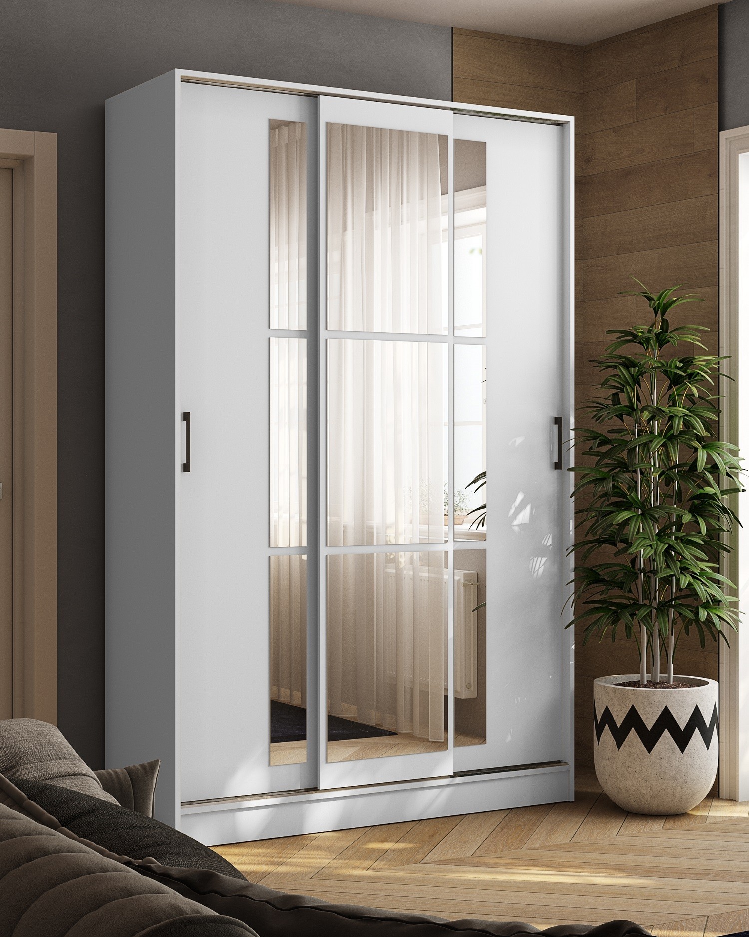 Шкаф-купе Стиль-2 140, белый