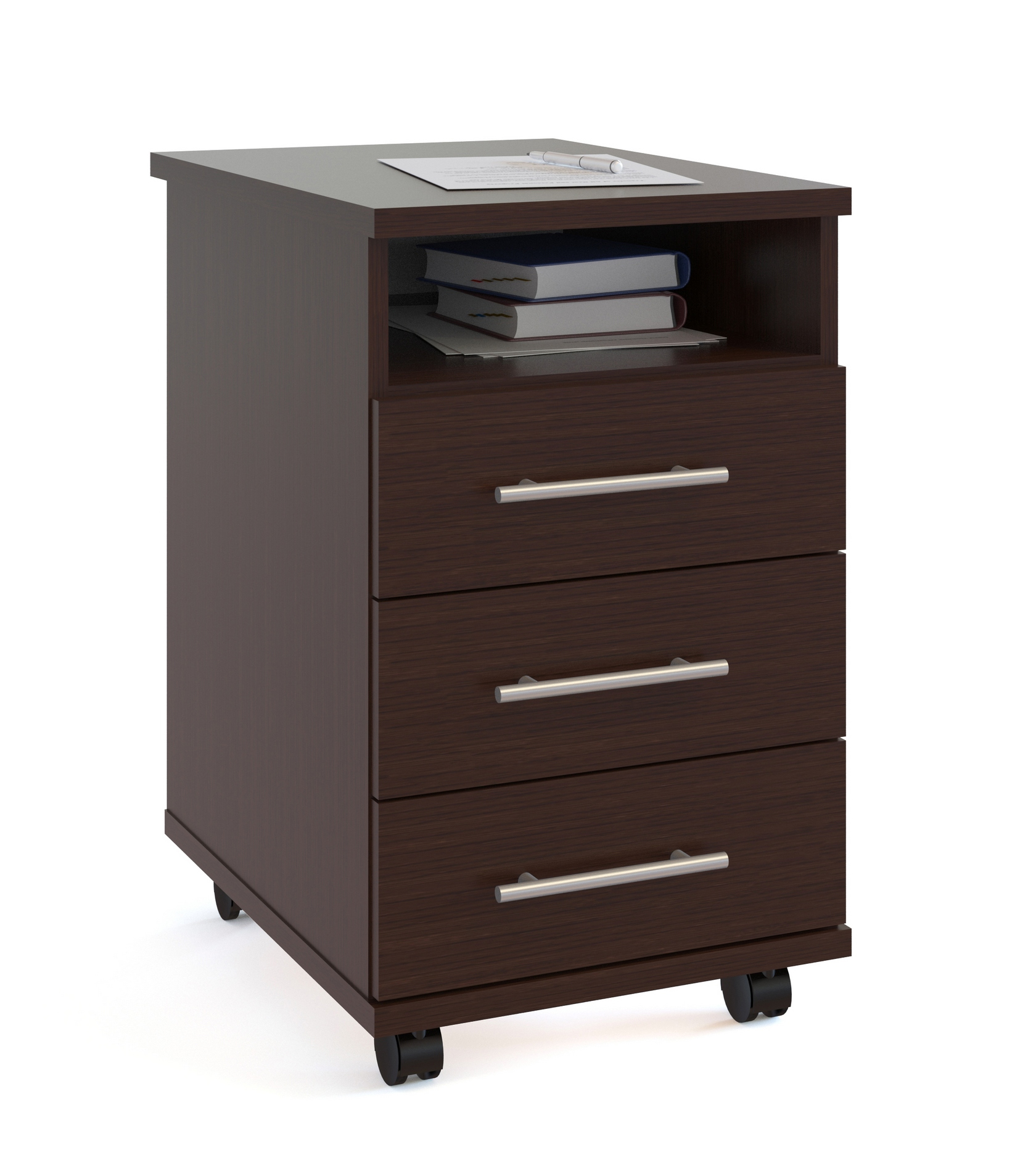 Тумба на колёсах КТ-12 цвет венге