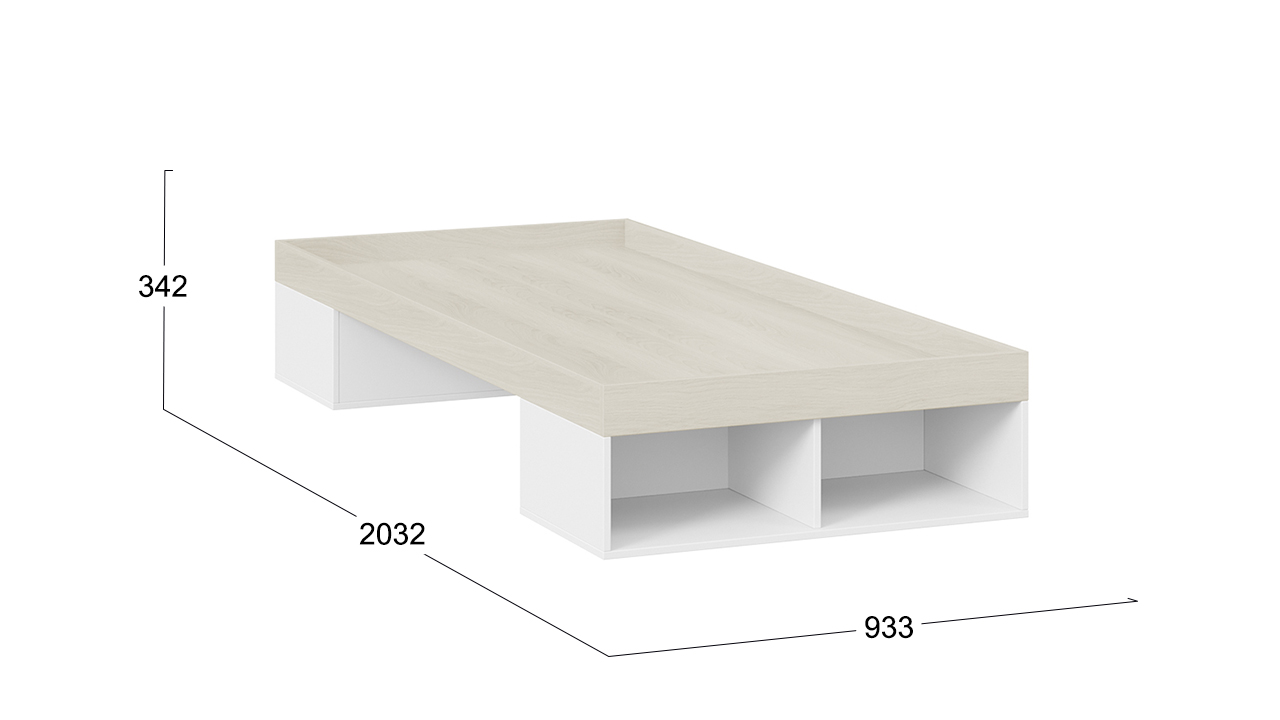 Кровать «Сканди» 90х200 Коричневый