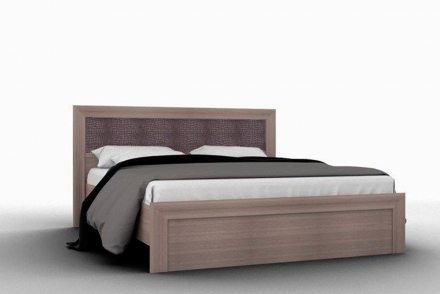 GLOSS NEW Кр-03 (1400) (к) Кровать с ортопедическим основанием (шамони глянец)