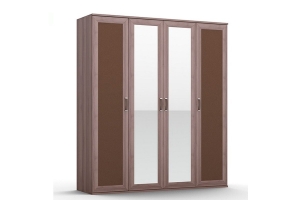 GLOSS NEW ШО-04 (2к/2зр) шкаф для одежды шамони глянец