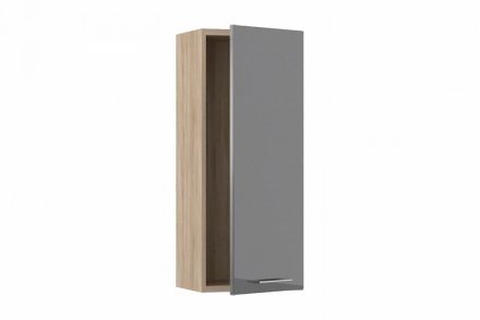 Шкаф вертикальный правый ШВ-01 LUCIDO (Дуб Сонома/Антрацит глянец)