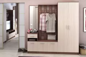 Машенька прихожая Ясень шимо тёмный/Ясень шимо светлый