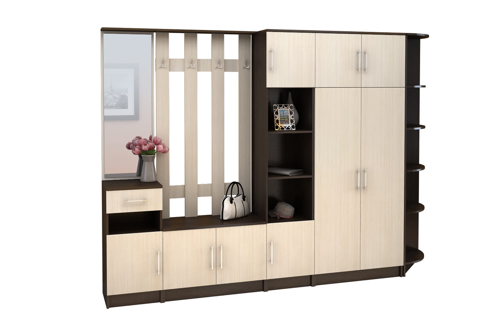 Машенька прихожая Венге/Дуб белфорт