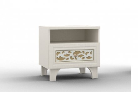 ТУМБА ПРИКРОВАТНАЯ  Tw-ТП-01/1 (г) ''TWIST" С ОДНИМ ЯЩИКОМ ФАСАД ГЛУХОЙ