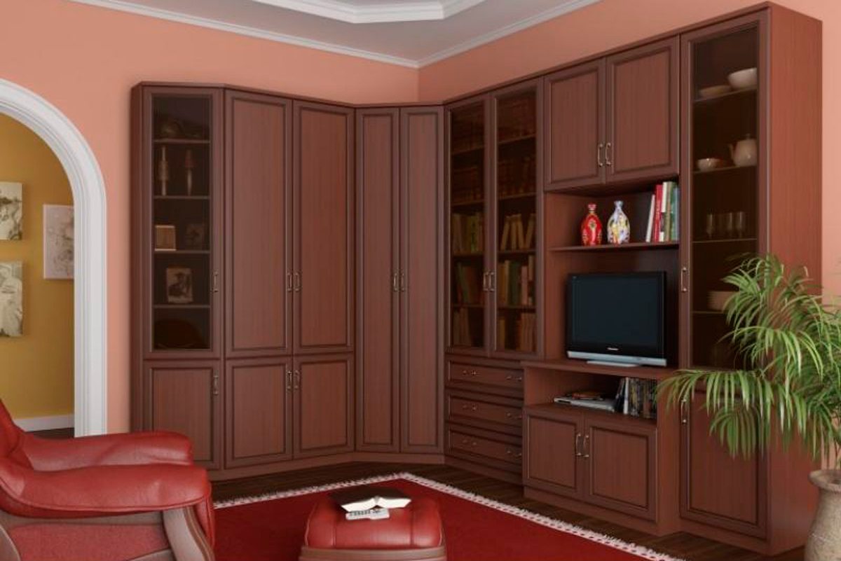 VOLGA-Шкаф для белья V-ШБ-02 (г) фасад глухой