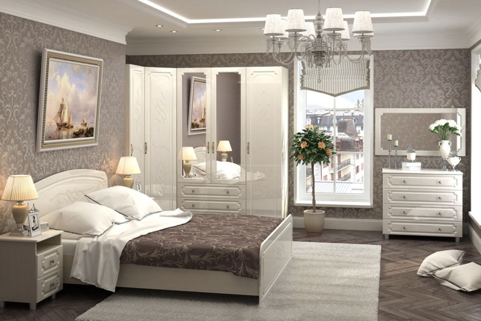 Виктория Спальня жемчуг/белфорт