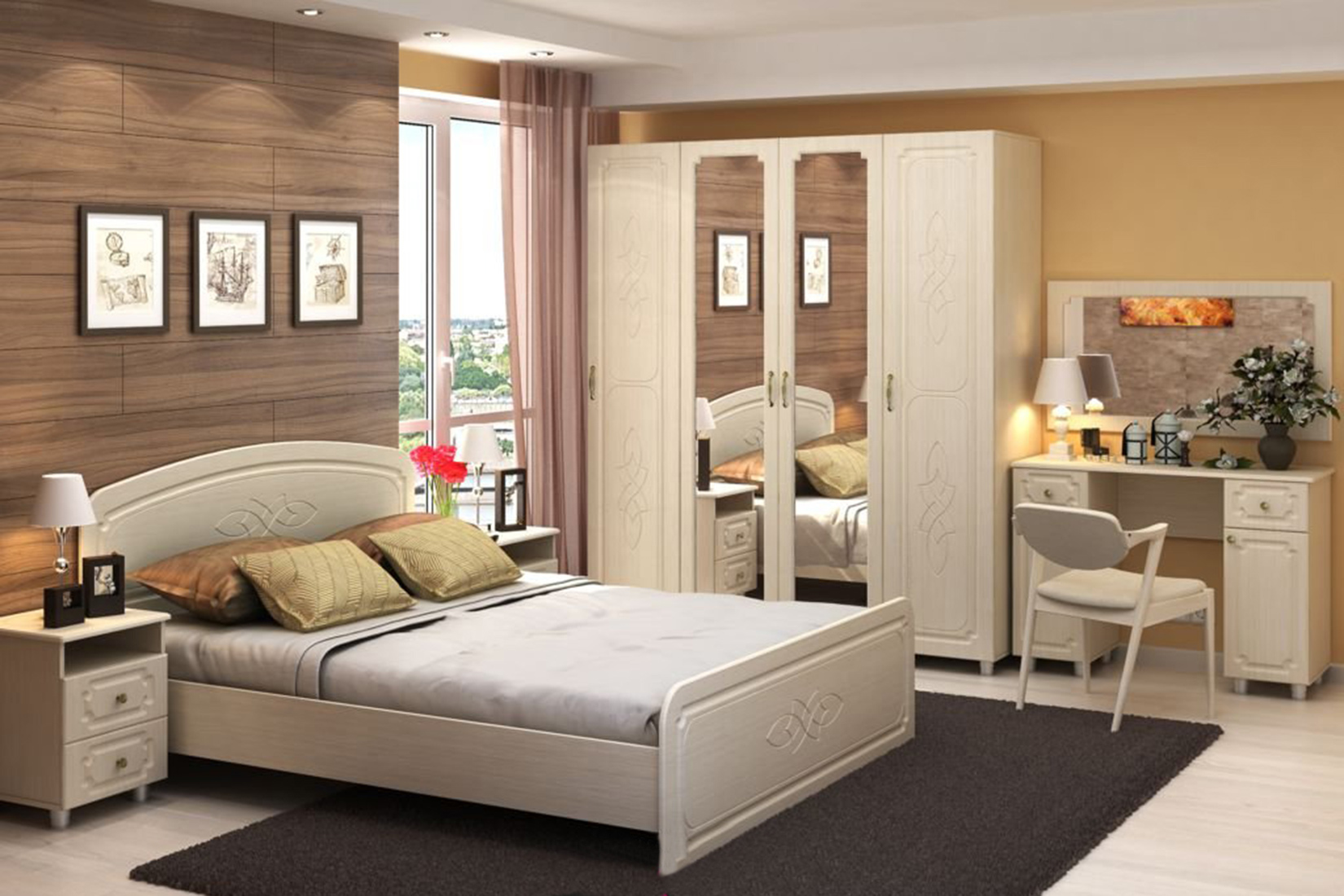 Виктория Спальня жемчуг/белфорт