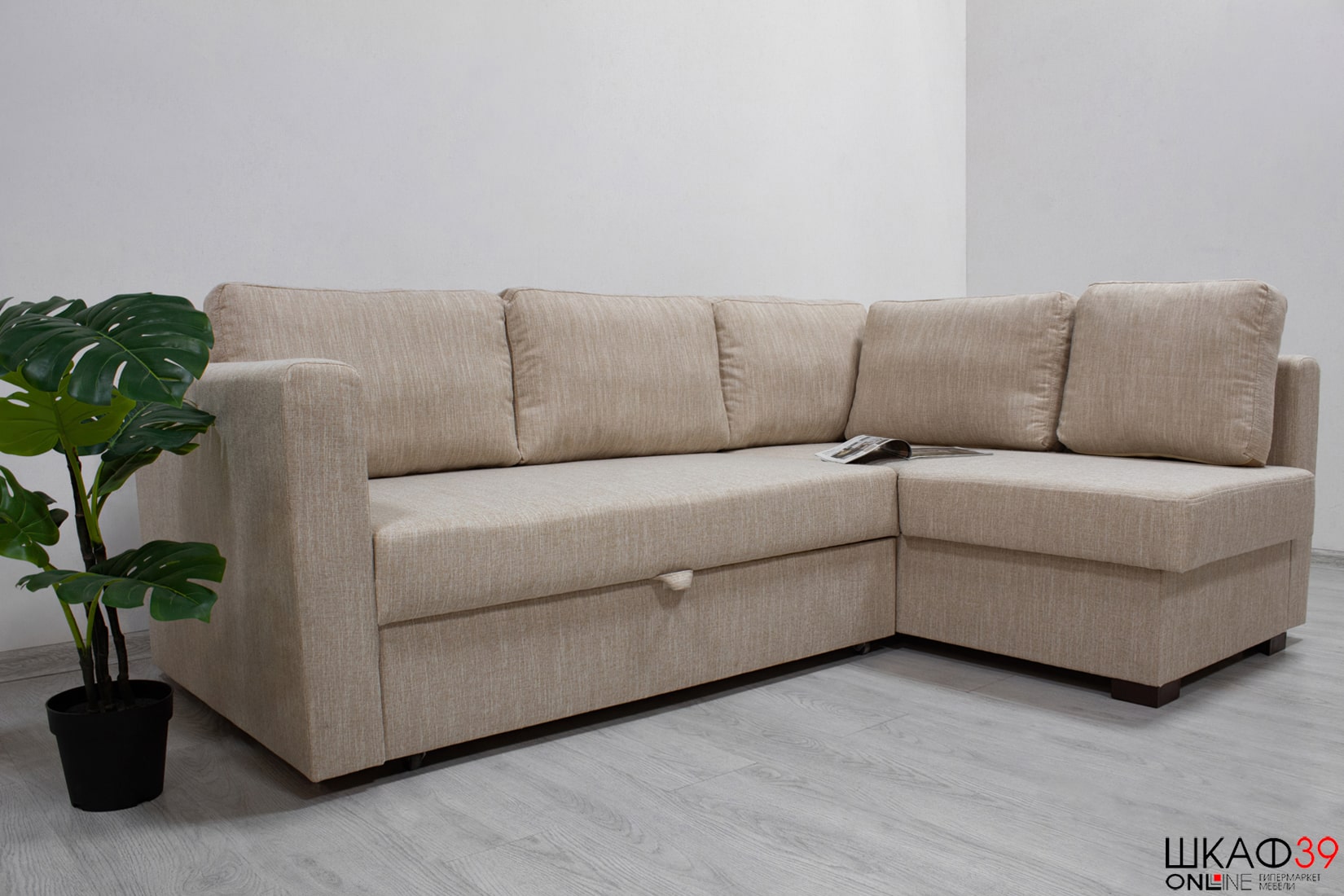 Джессика 2 (15) Диван угловой правый (УП) RE 10 (распр ликвид)