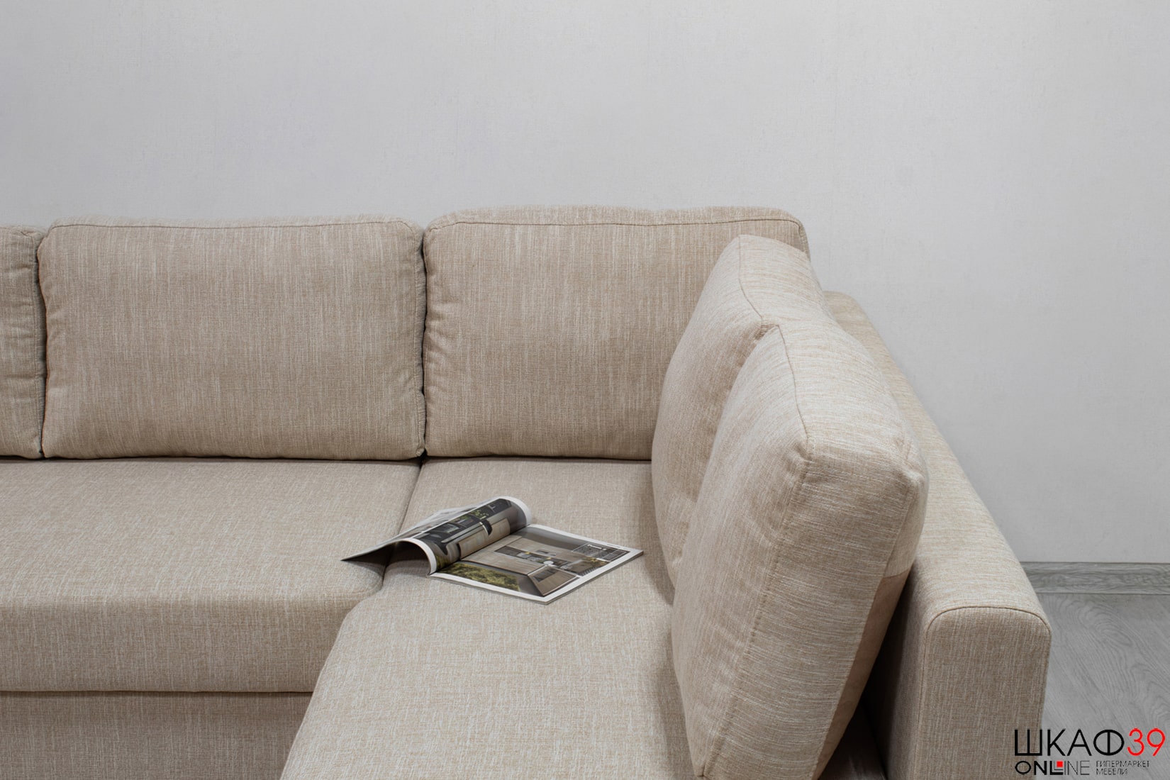 Джессика 2 (15) Диван угловой правый (УП) RE 10 (распр ликвид)