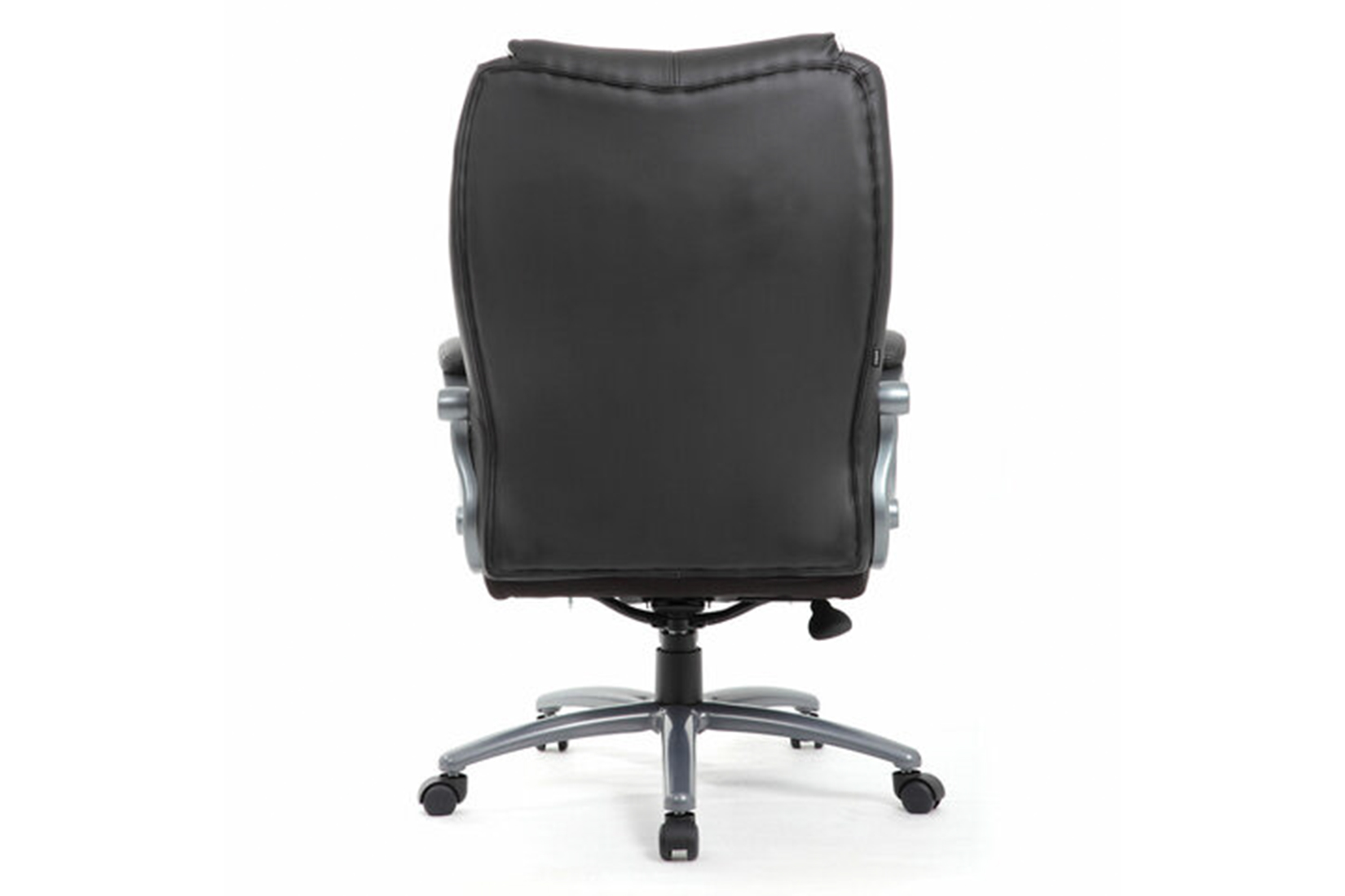 Brabix HD-009 Кресло компьютерное экокожа черная, ткань серая