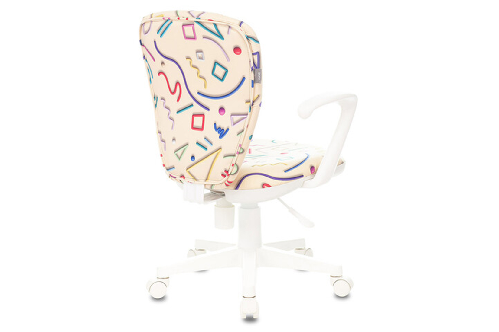 Бюрократ Кресло детское KD-W10AXSN/STICK-BG Ткань Sticks 02 рисунок песочный фон