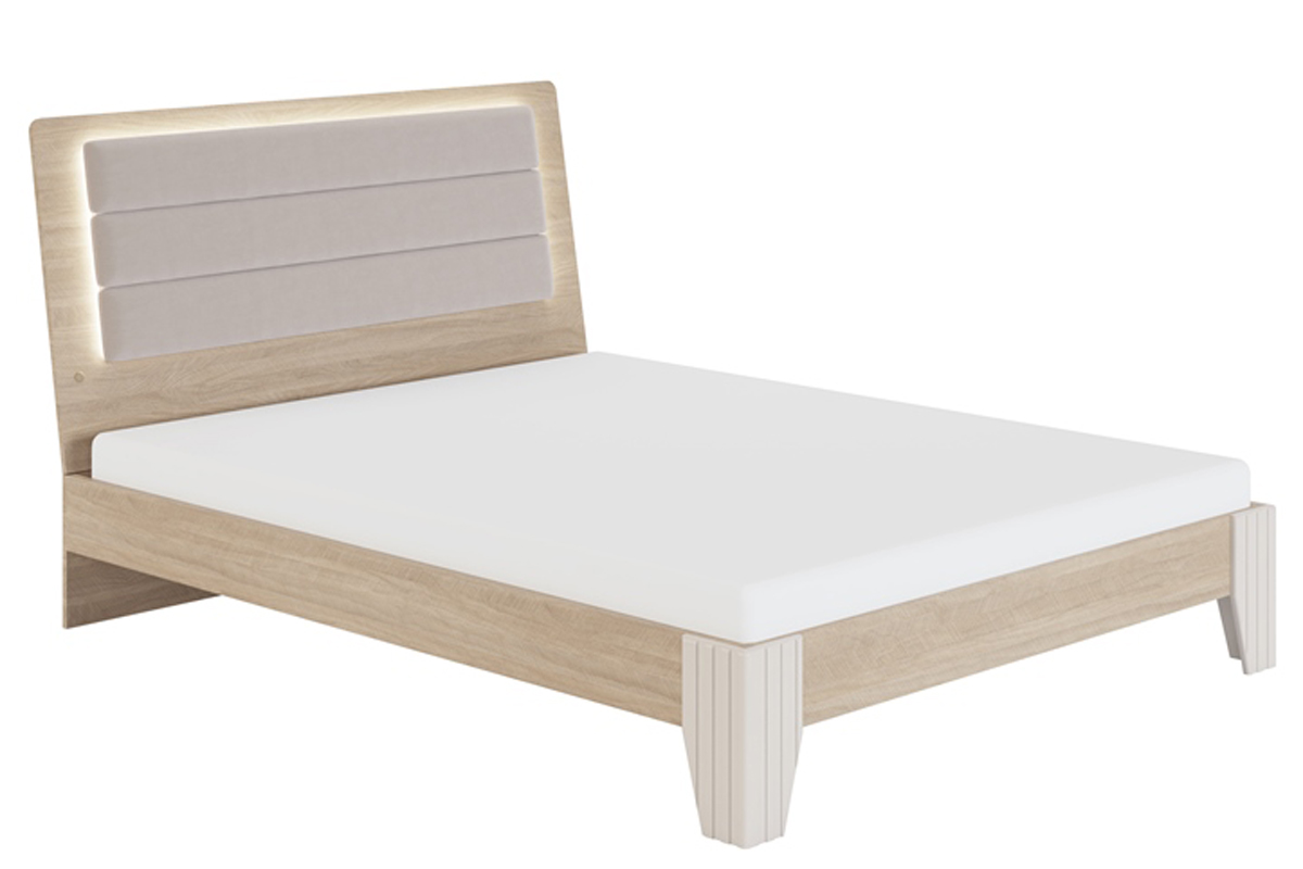 Кровать с подсветкой, с ортопедическим основанием Беатрис 1.3 180х200